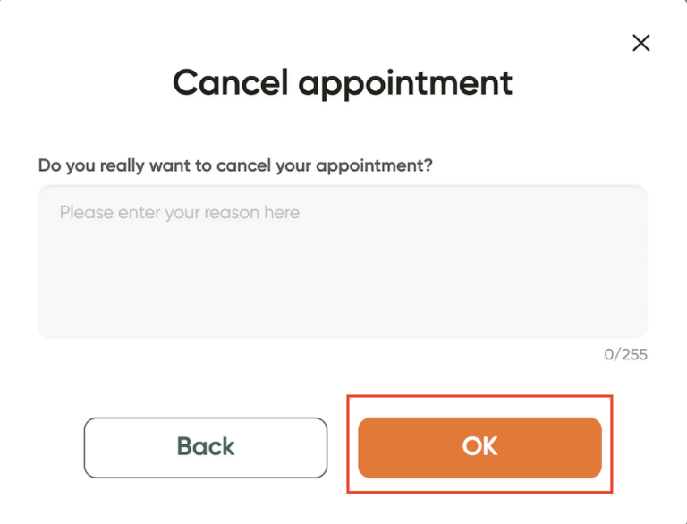 Can I change my appointment information after I make an appointment 4