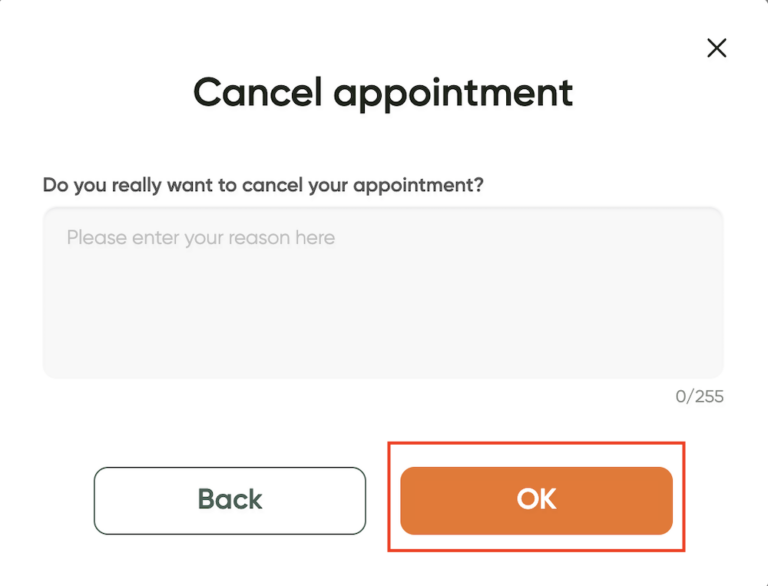 How to cancel an appointment 4