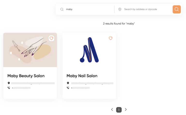How to find nail salons on Maby 2