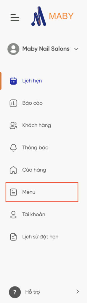 Hướng dẫn tạo menu 1